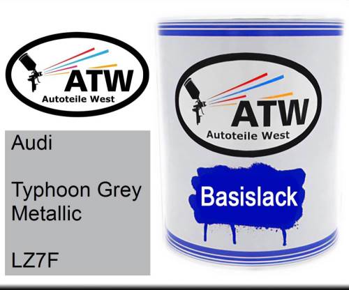 Audi, Typhoon Grey Metallic, LZ7F: 1L Lackdose, von ATW Autoteile West.